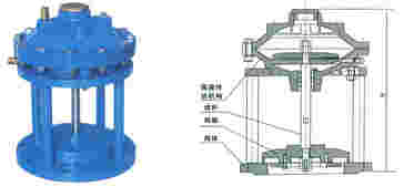 隔膜式池底排泥阀结构图